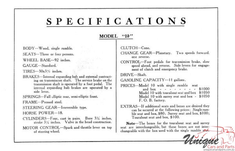 1909 Buick Brochure Page 12